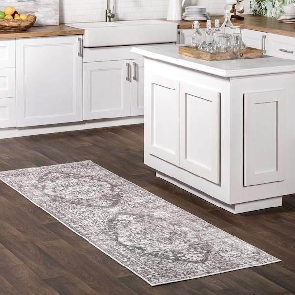 Nuloom Melody Vintage Medallion Area Rug 2ft 8in x 8ft LPBL06A-2808 - main